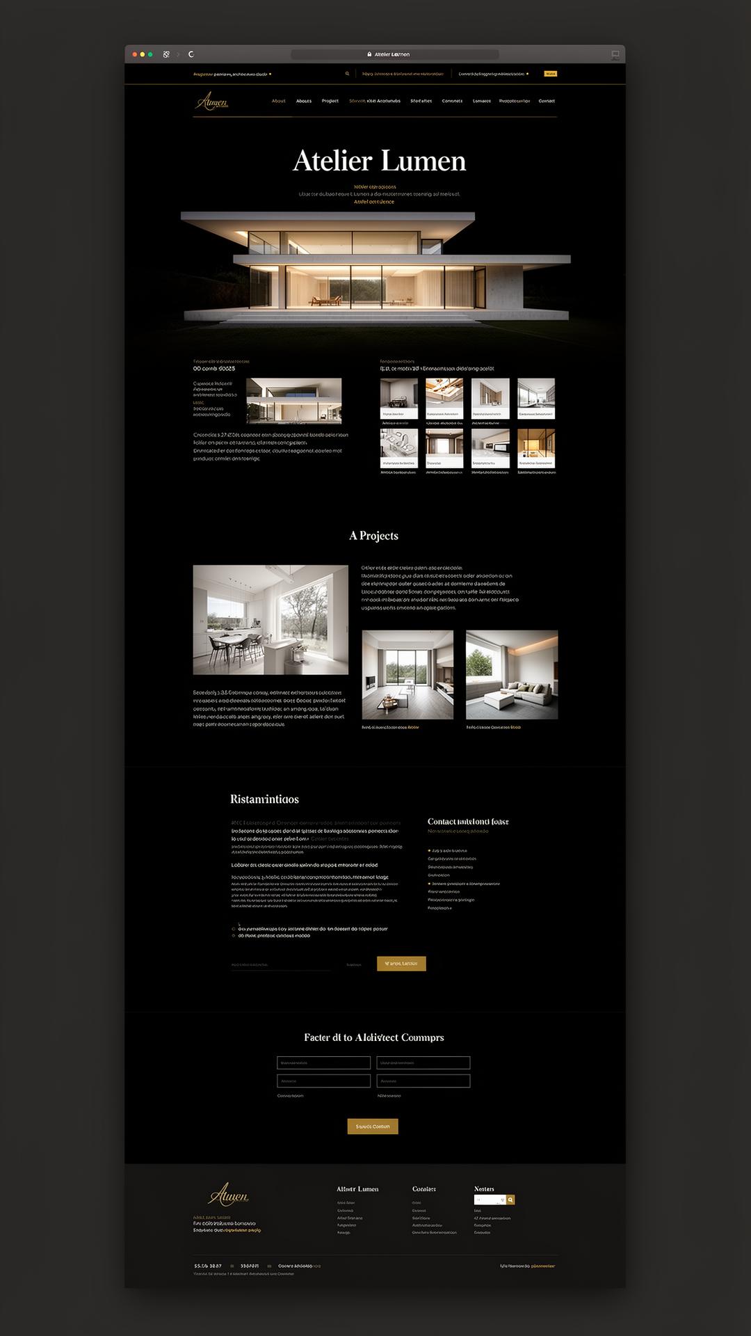 Aperçu du site Atelier Lumen — Architecture
