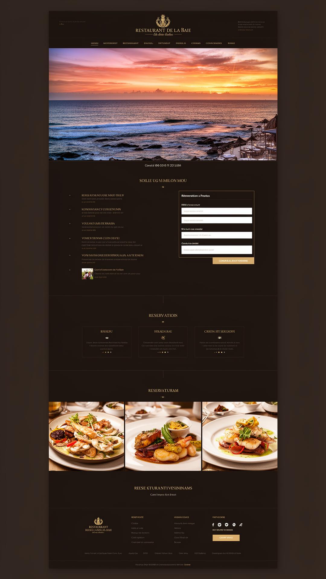 Aperçu du site Restaurant de la Baie